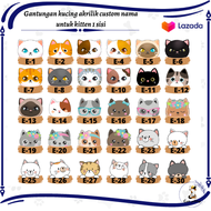 kalung kucing nama custom / custom nama akrilik untuk kitten / kalung kucing nama kitten