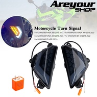 ไฟเลี้ยวหน้า LED สำหรับ kawasaki ninja 300 400 650 zx-6r zx-4rr 2013+ LED TURN ไฟสัญญาณ