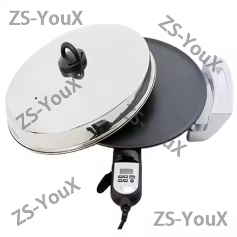 220V 60Hz 16inch Mitad And Mogogo Of Electric Crepe And Pancake Makers For Injera Mitad Pancake Grid