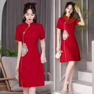 Cheongsam Dress 旗袍 qipao 中國風女裝 新年連衣裙 新年连身裙 新年衣服女装 中國風女裝 新年衣服女裝 新年連身裙 新年衣服女裝 旗袍改良連衣裙 Cheongsam Dress 