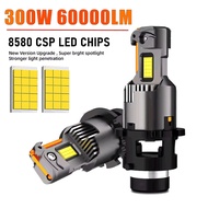 AUTO 2PCS Car LED Headlight Bulbs D2S D2R D4S D4R LED Canbus No Error Headlamp White Xenon Light Bul
