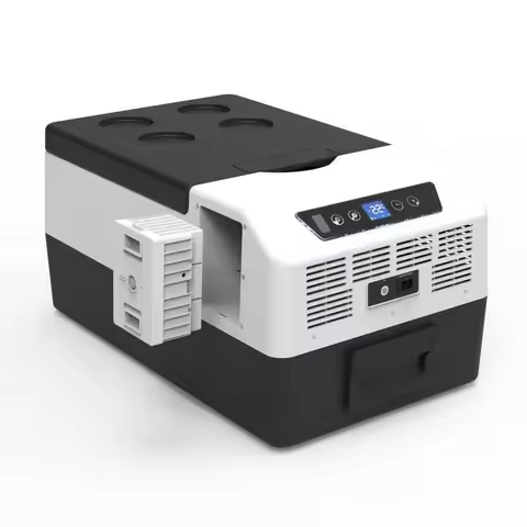 15L AC DC 12v Mini Car Portable Fridge Freezer Car Fridges for Camping Party Outdoor Compressor Free