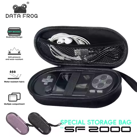 DATA FROG SF2000 Bag Original Carry Protective Case Bags for SF2000 Black Video Game Console Accesso