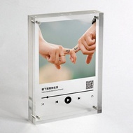 客製化情侶照片 spotify歌曲亞克力擺飾 生日 週年紀念 音樂禮物