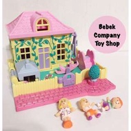 100%齊全 絕版 1994年 bluebird Polly Pocket 幼兒園 口袋芭莉 盒子 附娃娃 古董玩具