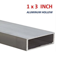 1" x 3" Aluminum Rectangular Hollow Bar NA Color Aluminium Hollow Bar Aluminum Tube Hollow