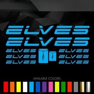 ELVES Bike Frame Vinyl Sticker Decal for Mountain Bike and Road Bike