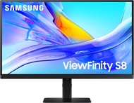 SAMSUNG 27-Inch ViewFinity S8 (S80UD) 4K UHD High Resolution Monitor with HDR10, USB-C, Height Adjus