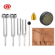 Tuning Forks Set for Chakra/Sound Yoga- Weighted& Unweighted, 528Hz, 432Hz 136.1Hz,128Hz for Healing
