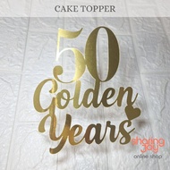 50 Golden Years Cake Topper