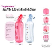 Tupperware Bottle 2L with Handle & Straw
