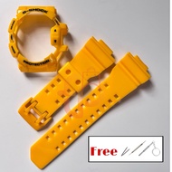 Strap Bezel Glossy Yellow Replacement Gshock for GA400 GBA400 GBA GA 400 free tools & springbar