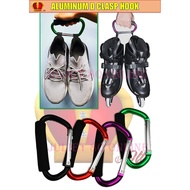 ALUMINUM D TYPE CLASP HOOK 2 PCs D HOOK BIG HOOK 2 PCS SHOES CARYY HOOK