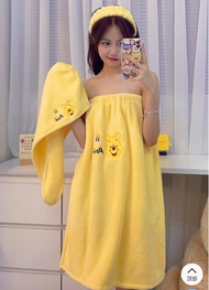 Handuk Mandi Karakter Lucu Set 3pcs / Handuk Wajah Lotso | Kuromi | WinnieThePooh | Handoyon / Handu