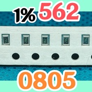 10pcs Chip resistor smd 562 5601 5K60 1% size 2012 0805 5.6Kohm 5.6K ohm 5.6 Kohm 5.6Kohm 5.6K ohm 5