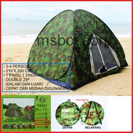 KHEMAH ASKAR CELORENG 210 X 200 CM CAMOUFLAGE TENT INSTANT