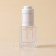 20ML FROSTED SERUM PIPETTE BOTTLE - WHITE PUMP PIPETTE CLICK/ PRESSURE PIPETTE/