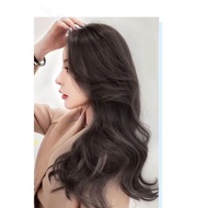 ZP Wig wanita rambut panjang besar bergelombang faion rambut asli