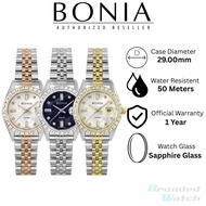 [Official Warranty] Bonia BNB10553 Series Bonia Watch Blank Dial Crystal Women's 29mm Stainless Stee