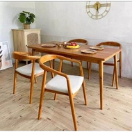 Selly dining table set measuring table 140*80*75