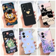 Vivo Y17s Casing For Vivo Y17S Y17 S VivoY17S 5G 2023 Matte Phone Case astronaut Cartoons Painted Protection Shockproof Casing
