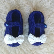 sepatu bayi perempuan rajut custom cantik lucu murah terbaru prewalker
