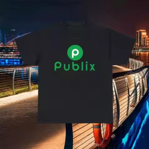 New Publix Supermarket Logo T Shirt Funny Size S to 5XL