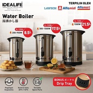IDEALIFE Electric Water Boiler - Stainless Steel Water Heater SUS 304 8.5L IL-120A 17.5L 120B/ 21.5L