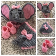 Elephant knitted costume