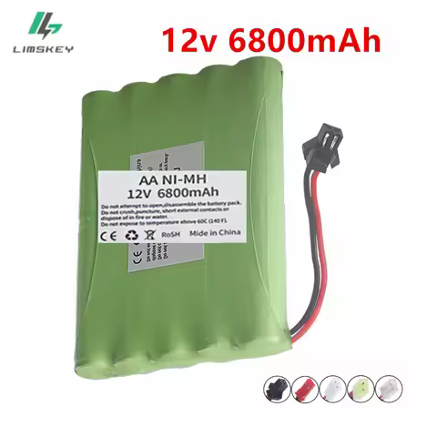 AA 12V 6800mah NiMH Battery For Rc toys Cars Tanks Robots Boats Guns 12v Rechargeable Battery 10* AA