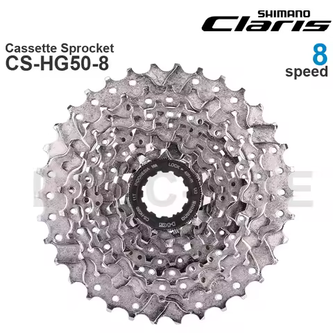 SHIMANO CLARIS - 8-Speed Road Cassette Sprocket CS-HG50-8 1-28T, 11-30T, 11-32T, 12-25T 11-34T - HYP