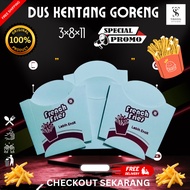 Box FriedKentang Contents 50/ 100 pcs Size 3, 8, 11 cm | French fries Box | French fries box | Frenc