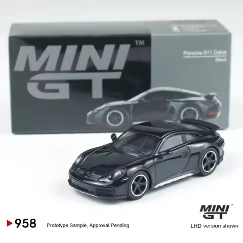 MINIGT 1:64 Porsche 911 Dakar Black MGT alloy car Model 958