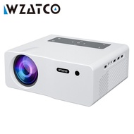 WZATCO W1 1920*1080P 4K โปรเจ็คเตอร์ LED แอนดรอยด์9.0โปรเจคเตอร์โฮมเธียเตอร์เครื่องเล่นวิดีโอ6D Beamer NickClarag
