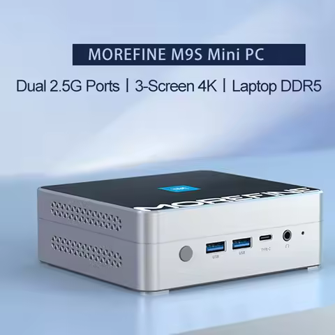 MOREFINE M9S Mini PC 12th Gen Intel N100 N150 PCIE3.0x4 2xLAN Home /Office Computer Windows 11 NUC W