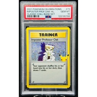 PSA 10 Imposter Prof OAK 25th Celebrations 2021 73/102 Rare English