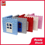 Diy House Wall Building Blocks Bricks Baby Toys for Children Compatible with Duplo Gifts Ready Stock