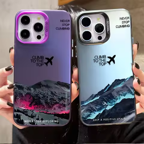 Sunset Snow Mountain Landscape Case for Samsung Galaxy S23 S24 S25 S22 Ultra S21 Plus FE A56 A36 A26