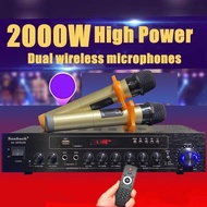 Sunchuck 2000W high-power AV amplifier for home Bluetooth karaoke audio microphone wireless combination amplifier 619E