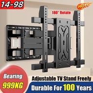 14-98Inch Universal TV Wall Mount Bracket 6 Arms Metal TV Wall Swivel Tilt Mount Retractable Bracket