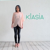 KLasia Embroidered Neckline / Sleeve Kebaya Top - Kebaya Leher / Lengan Sulam Kerawang