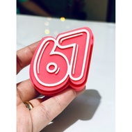 67 3D clicker keychain