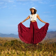 Palazzo 褲子 女式褲子 寬松棉質褲子 女式紫色褲子 Palazzo