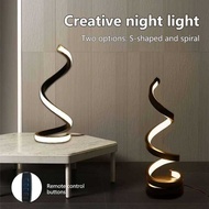 Dimmable Led Table Lamp USB 5V Night Modern Spiral Desk Room Decoration Bedroom Off Study Reading Bo