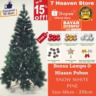 Christmas Tree 1 meter Height 1,2 meters / 120cm / 4 feet (Bonus Christmas Decorations & Lights) Pin