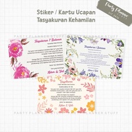 Card Pregnancy thanksgiving sticker/, 4 month pregnancy thanksgiving, 7 month pregnancy greeting car