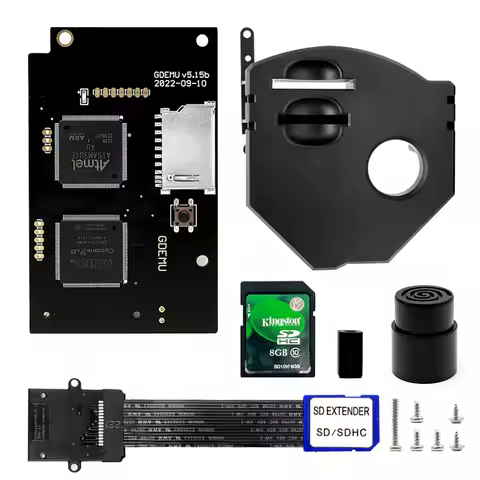 Gdemu V5 15b for SEGA Dreamcast Optical Drive Emulation Board Remote Card Mount Kit for DC VA1 Conso