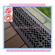 [ Offer ] TECHPLAS Drain Cover 9" x 17" UV Protect PVC 【Black/Grey】/ Penutup Longkang / Heavy Duty
