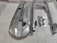 Gấp Future 125 gắn xe Sirius Wave Alpha 110 Wave S110 kèm hộp xích + pát tăng sên màu bạc - phụ tùng