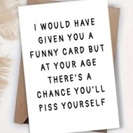 1 ชิ้น "I Wanted To Give You A Fun Card" การ์ดอวยพรวันเกิดตลกขบขัน เหมาะสำหรับครอบครัว, คู่รัก, เพื่